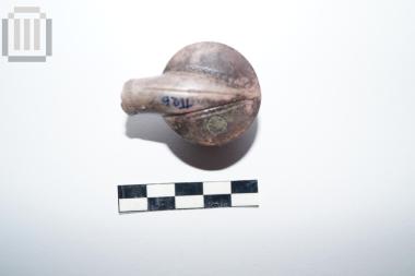 Clay lule of chibouk type