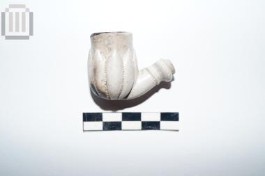 Clay lule of chibouk type