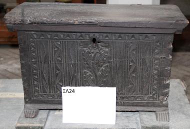 Wooden carved chest