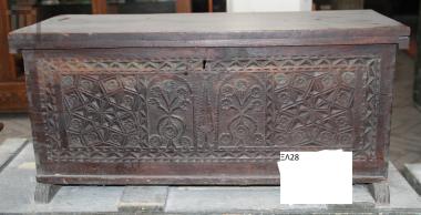 Wooden carved chest