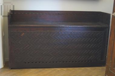 Wooden carved chest