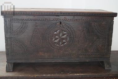 Wooden carved chest