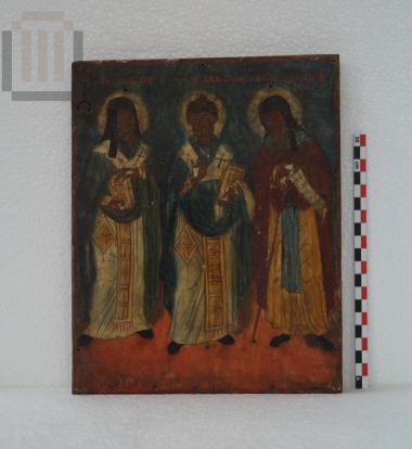 Άγιοι Διονύσιος, Σπυρίδων και Γεράσιμος, φορητή εικόνα