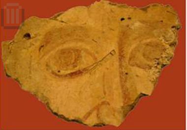 Part of a wallpainting