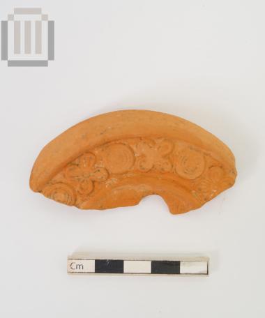Fragmentary clay lamp from Dymokastro