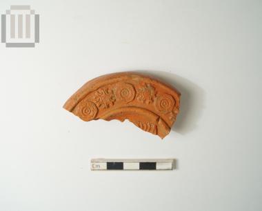 Fragmentary clay lamp from Dymokastro