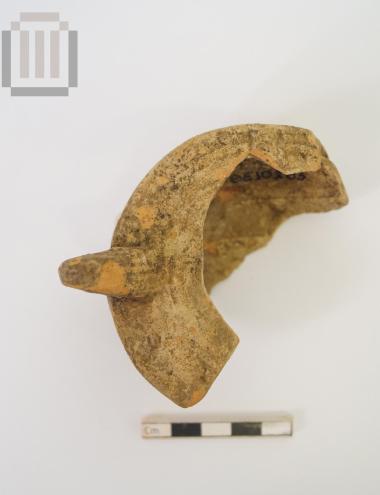 Fragmentary clay lamp from Dymokastro