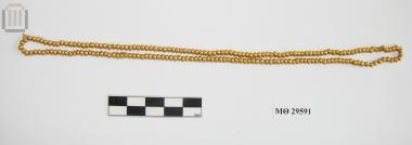 One hundred ninety three gold necklace beads