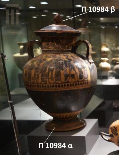 Πώμα αμφορέα, μελανόγραφο