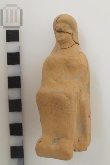 Seated female figurine