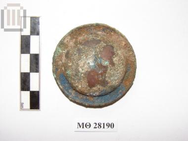 Bronze boss of a nail from a door or a kline