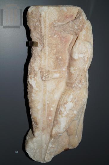 Dedicatory marble relief depicting Anubis