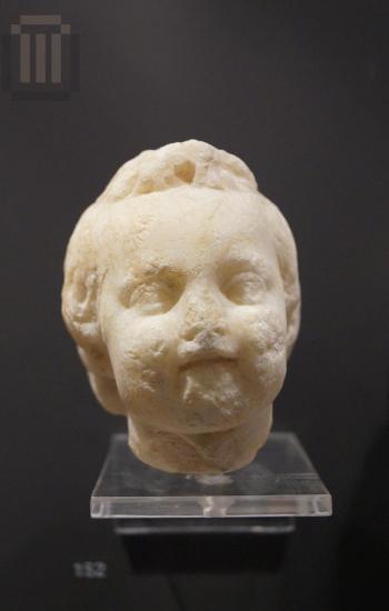Head of a statuette of a child