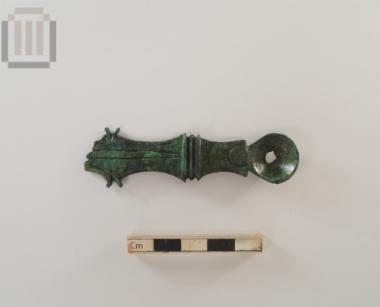 Bronze simpulum (ladle) handle from Agios Donatos Zervochori