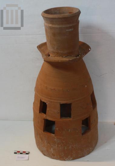 Clay candlestick