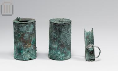 Bronze double inkpot