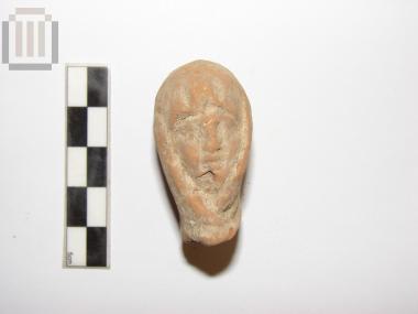 Head from a terracotta figurine of a female figure