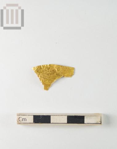 Τμήμα χρυσού φύλλου από νεκρικό στεφάνι, από τα Γίτανα