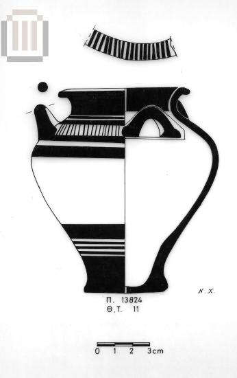 Small clay piriform jar