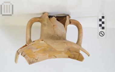Clay amphora fragment from Gardiki Paramythia
