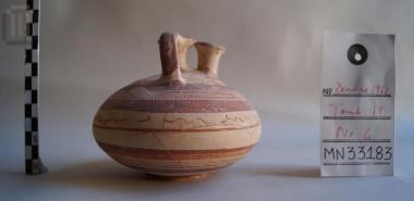 Small clay stirrup jar