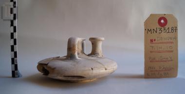 Small clay stirrup jar