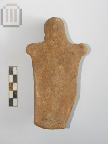 Terracotta figurine of a seated female figure