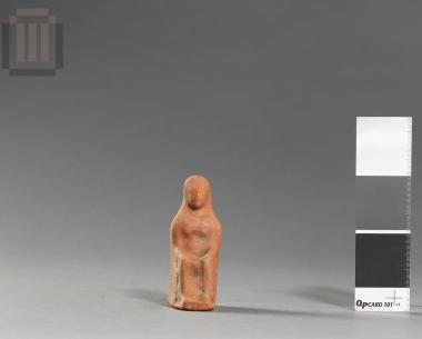 Terracotta figurine of a seated female figure