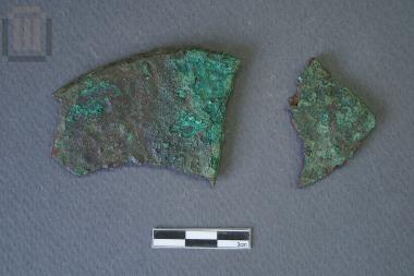 Fragments of a bronze mirror