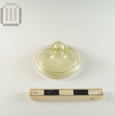 Glass vase conical base from Ladochori