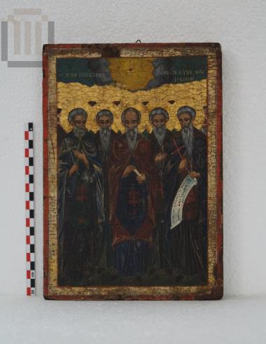 Οι εν Σινά και Ραϊθώ αναιρεθέντες άγιοι Πατέρες, φορητή εικόνα