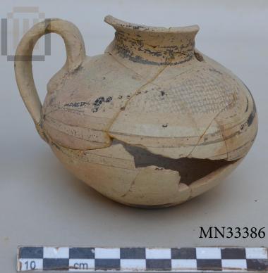One-handled clay juglet