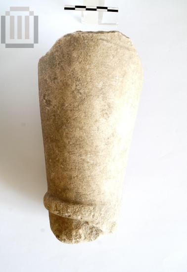 Statue fragment of a male figure