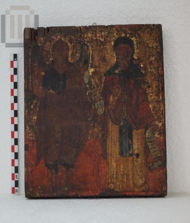 Saint John the Baptist and saint Gerasimos, portable icon
