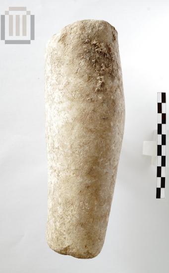 Statue fragment of a male figure
