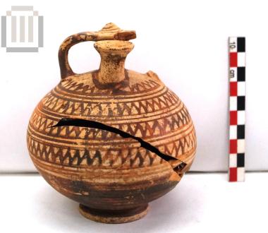 Small globular stirrup jar