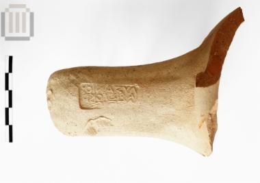 Knidian stamped amphora handle