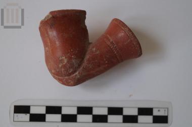 Clay lule of chibouk type