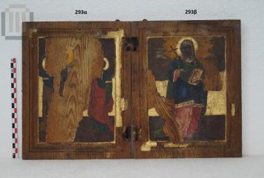 Δίπτυχο με τους αποστόλους Πέτρο και Παύλο (;) και την αγία Ευφημία - α. Απόστολοι Πέτρος και Παύλος, αριστερό φύλλο διπτύχου