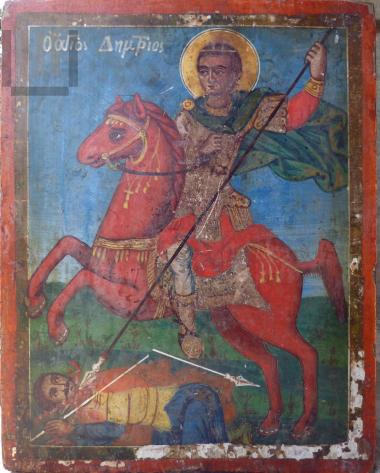 Saint Demetrios on horseback