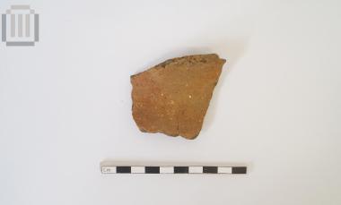 Sherd of a handmade vase from the Sideri cave