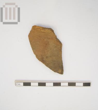 Fragmentary handmade clay vase rim from the Sideri cave