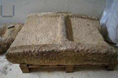 Pediment of sarcophagus