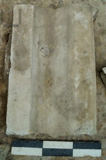 Marble slab with moulding