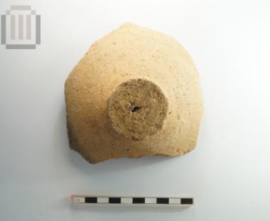 Clay vase lid from the roman villa of Ladochori