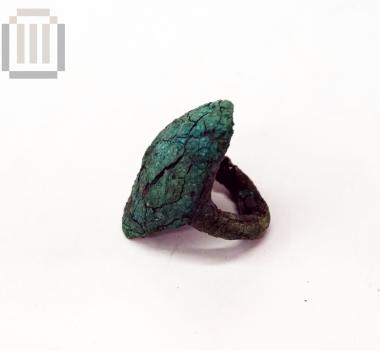 Bronze ring with bezel
