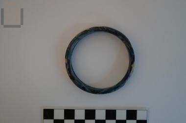 Colored glass bracelet