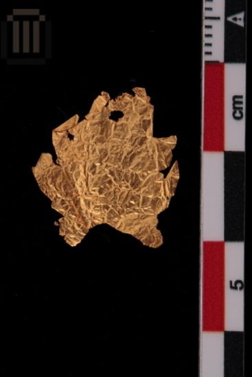 Gold leaf-shaped sheet metal