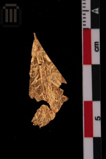 Gold leaf-shaped sheet metal