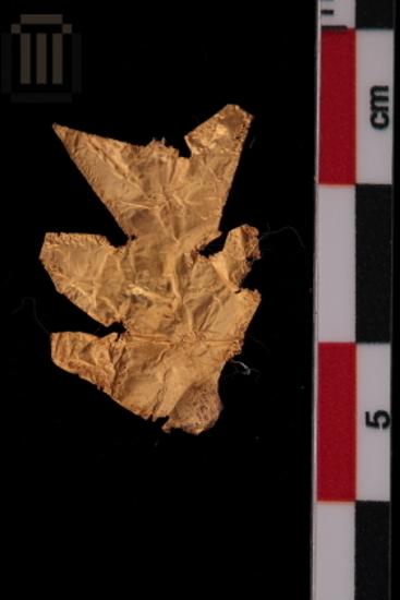 Gold leaf-shaped sheet metal